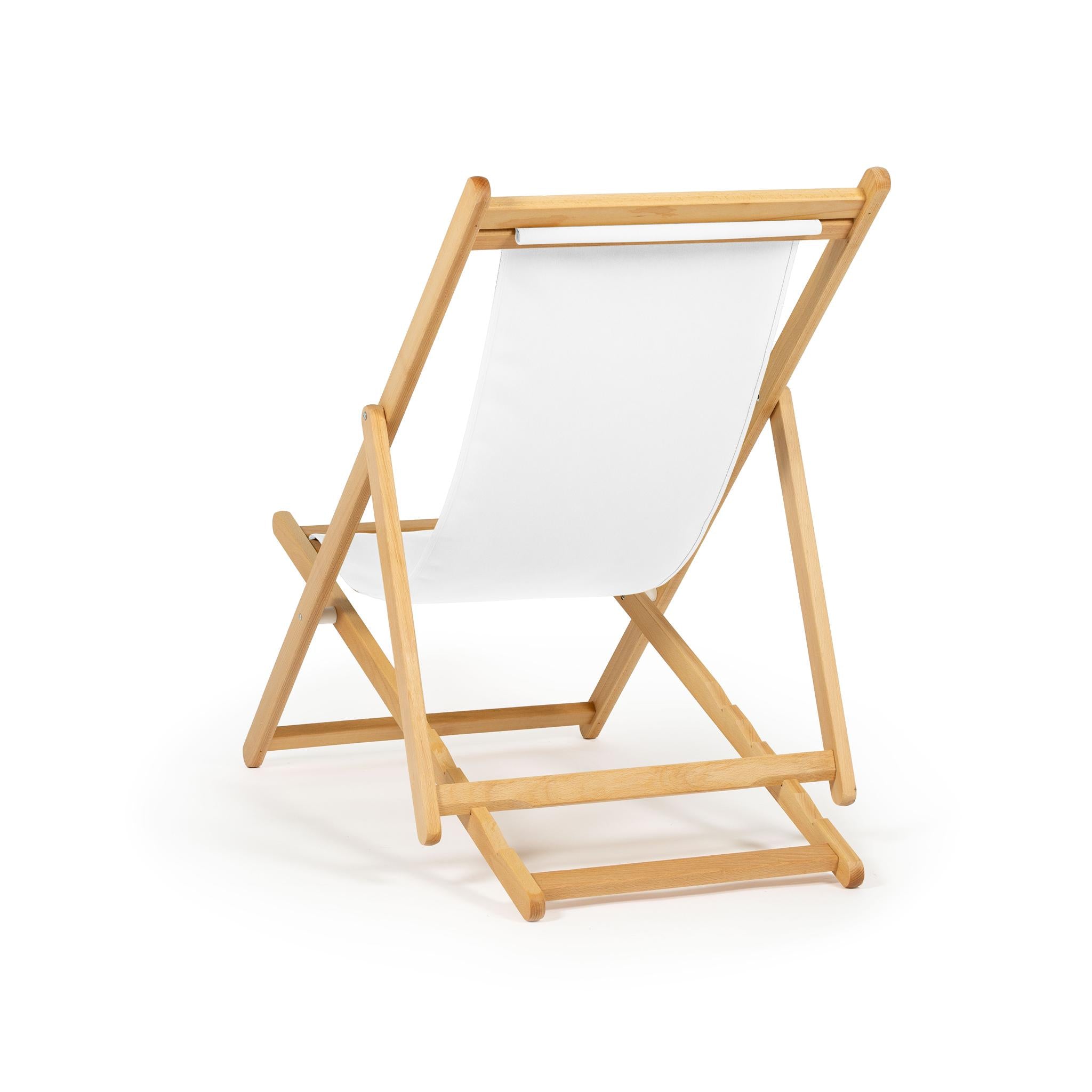Sdraio Pure White Natural vista posteriore - Telami