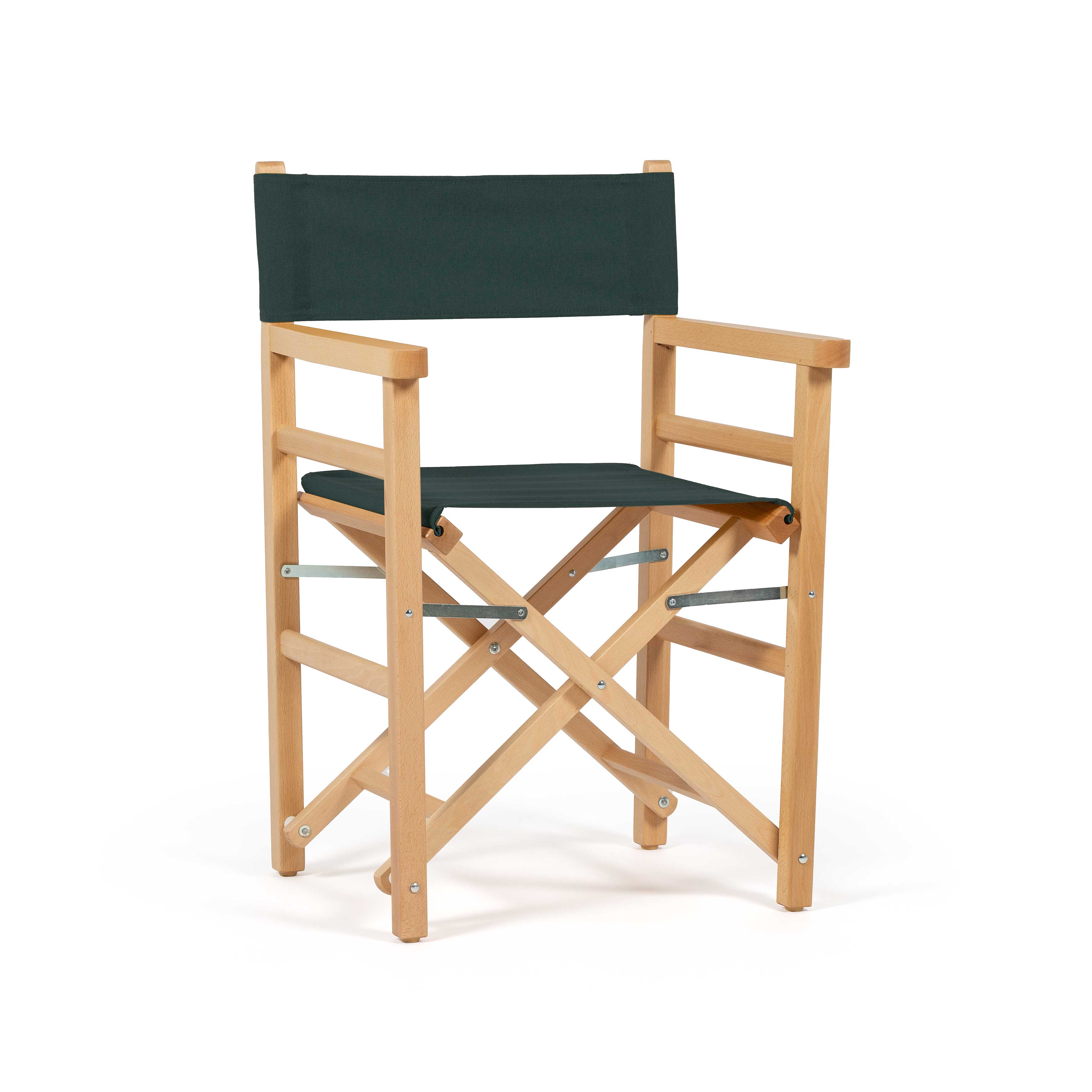 Sedia da Regista Beach Mossy naturale vista frontale