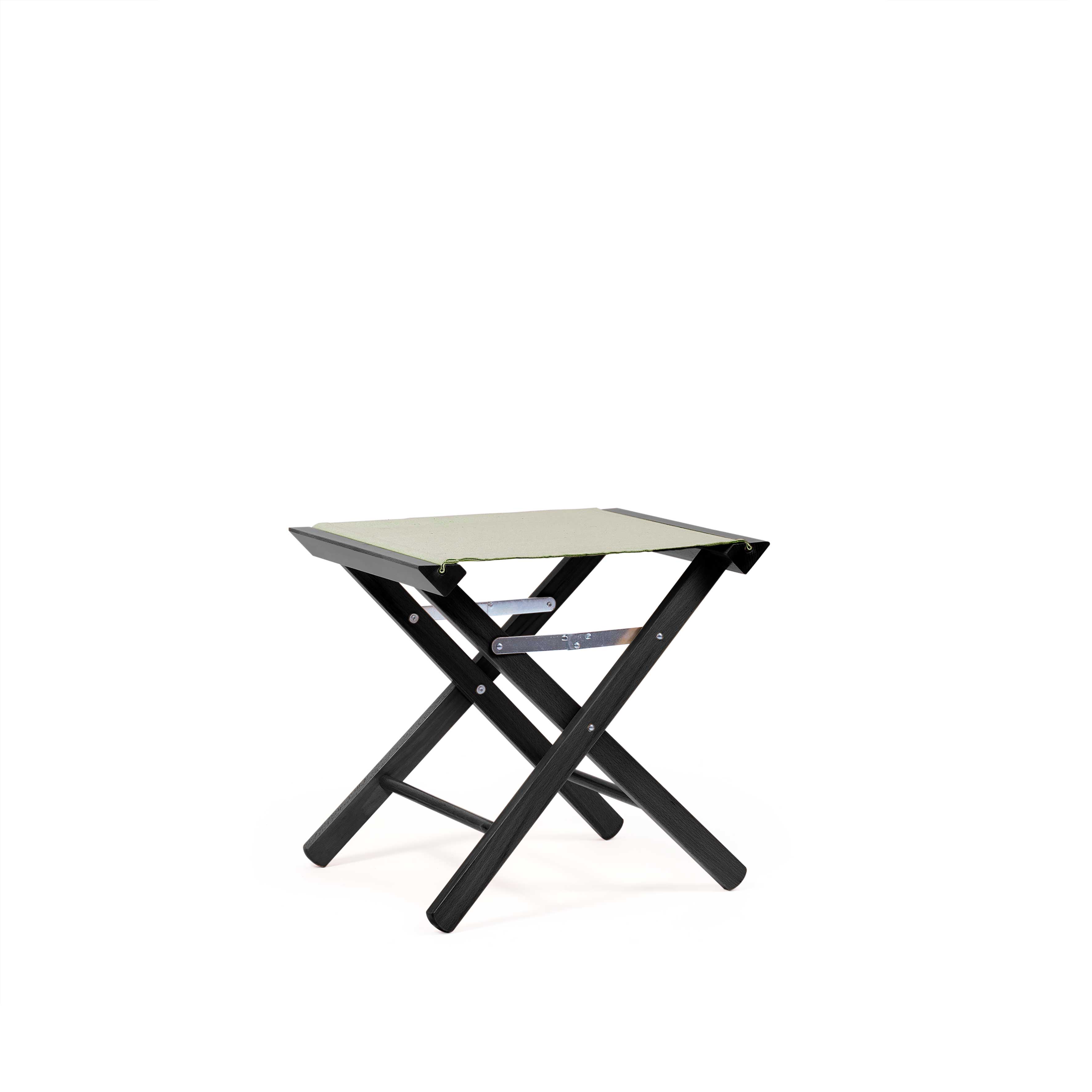 Sgabello Poggiapiedi Olive Green Tinto nero - Telami