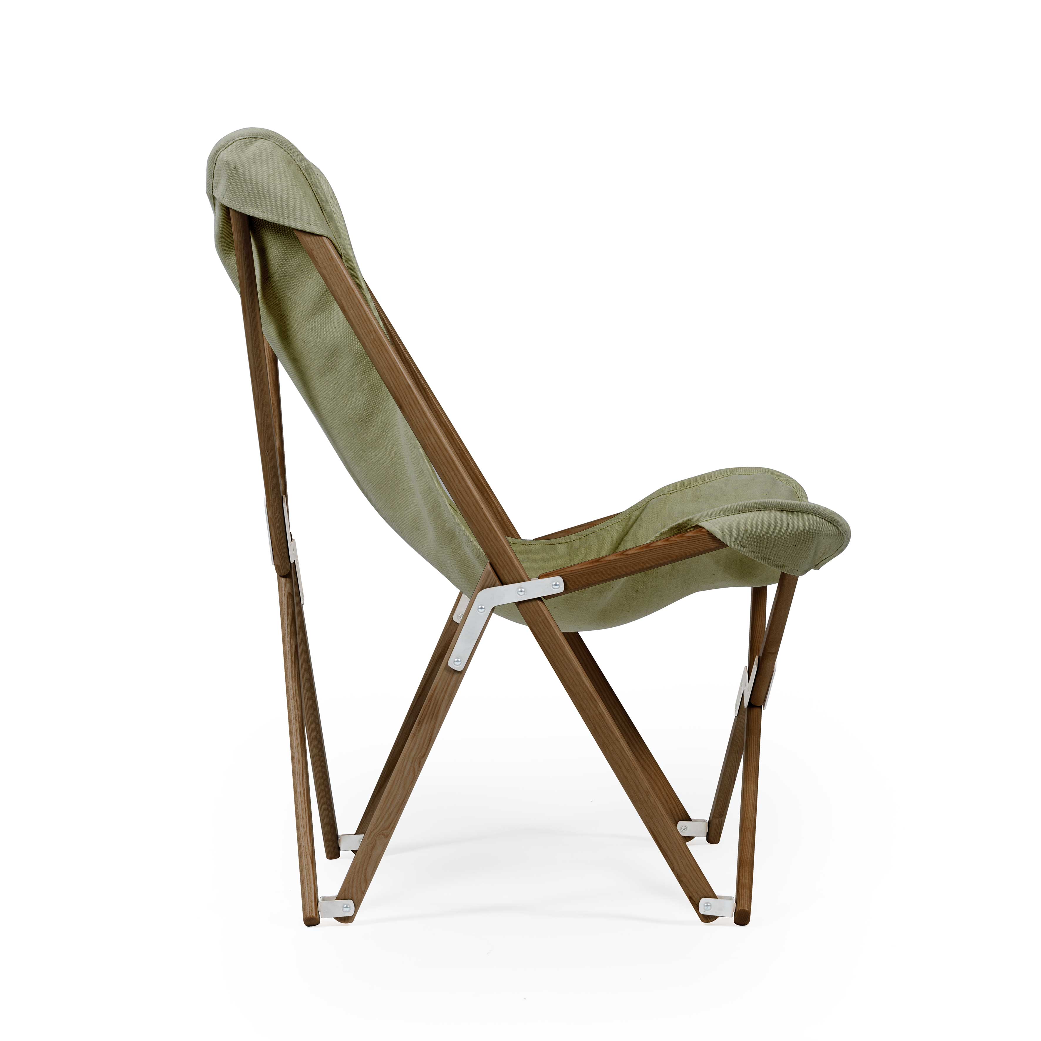 Tripolina Verde Oliva - telaio Teak