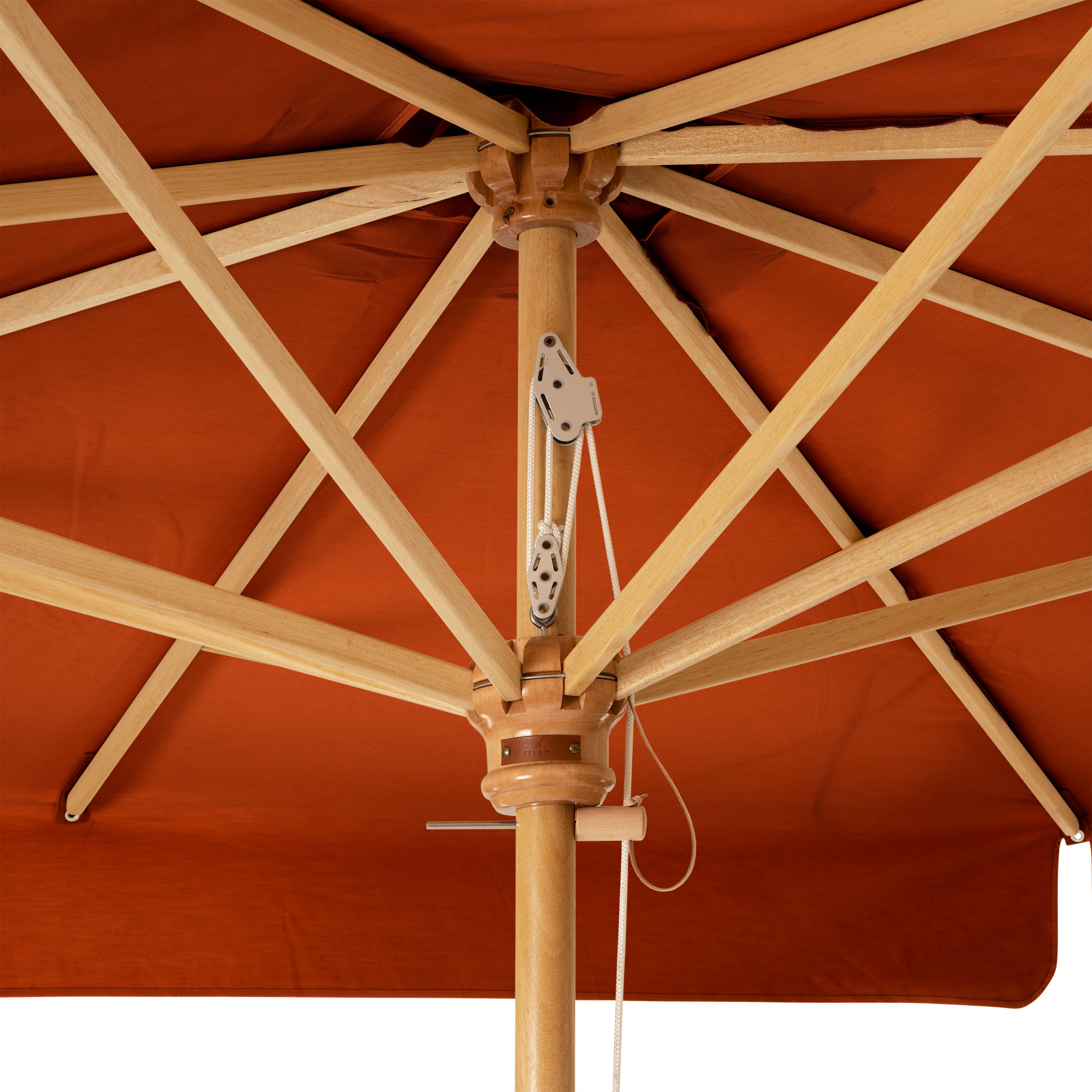 Ombrellone Quadrato Rosso Terracotta