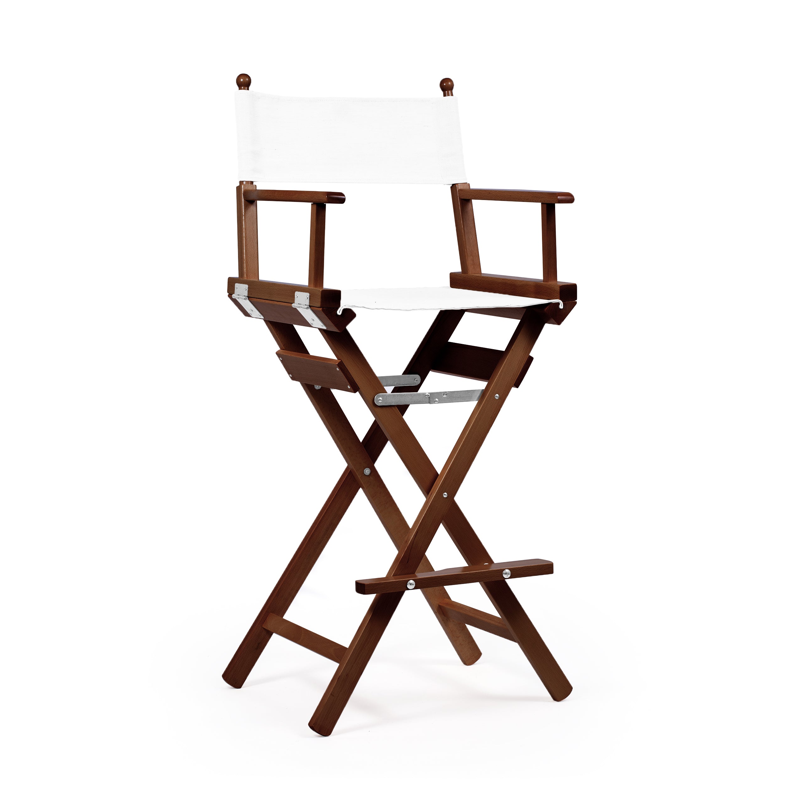 Director's Chair Make-up Pure White Telami waterproof Design Made in Italy outdoor furniture patio chairs teak-dyed frame