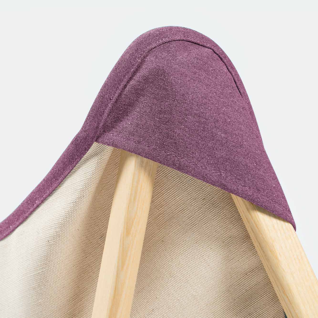 Tripolina Telami Bicolored Canvas Ecru Ultra Violet is the Original Tripolina chair canvas, for fashion Design Made in Italy ricambio tripolina sedia da regista sedia regista